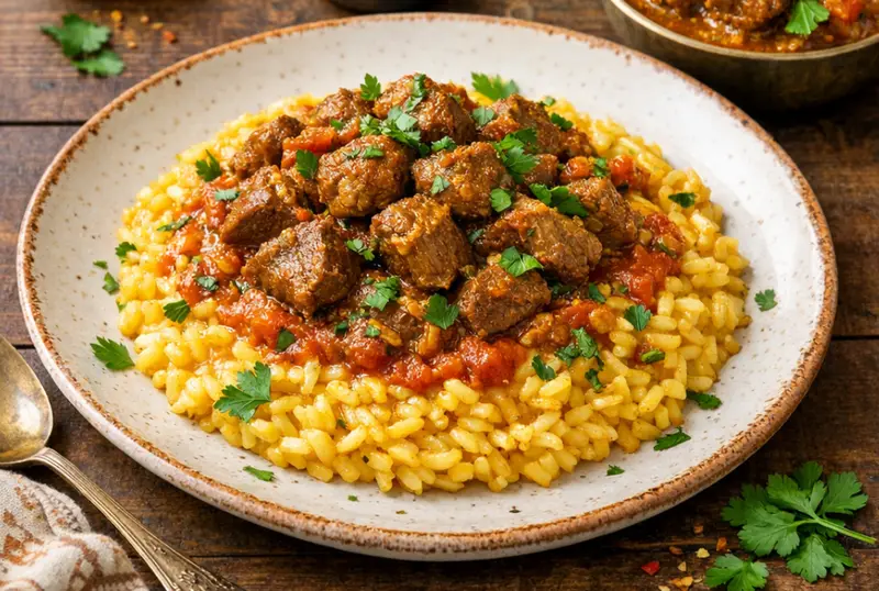 Moroccan Lamb Risotto